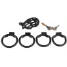 CockLock Cage de chasteté Slutypig 8 x 3.3cm Noire